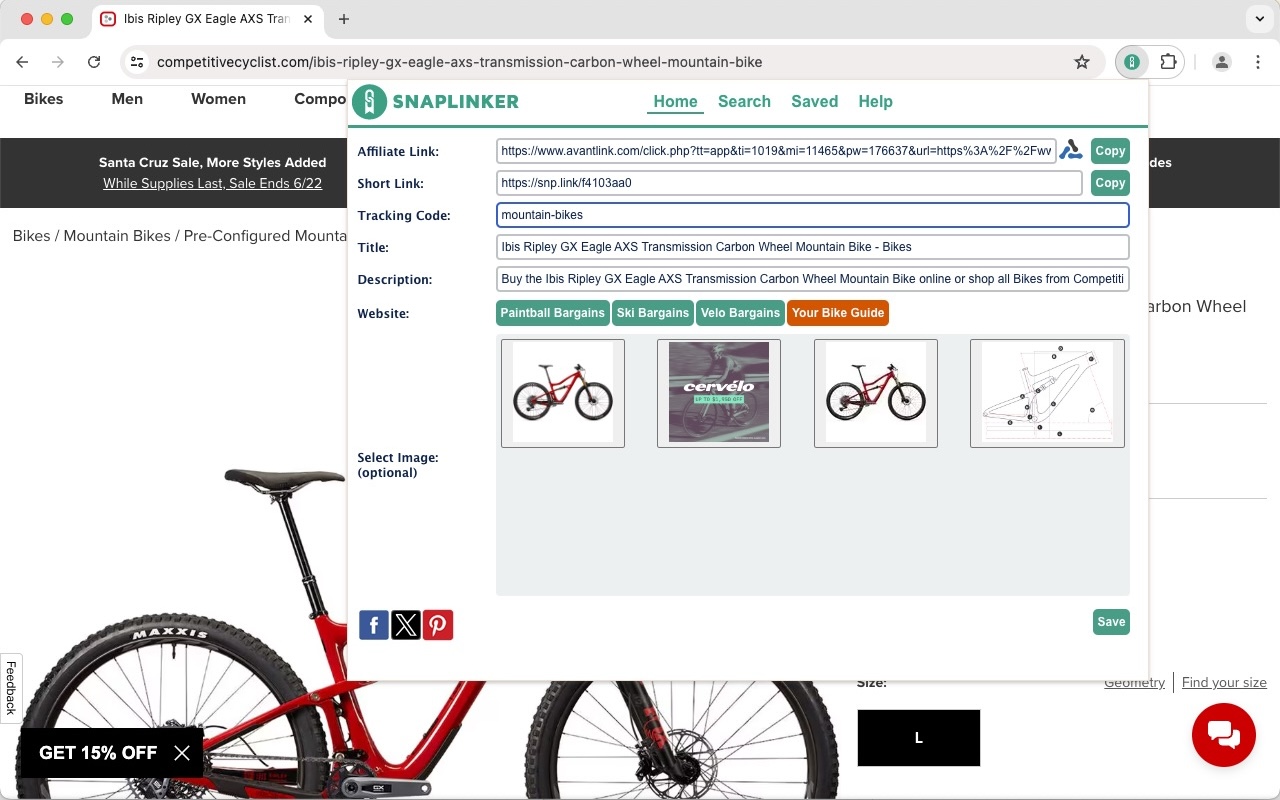 SnapLinker Chrome Extension